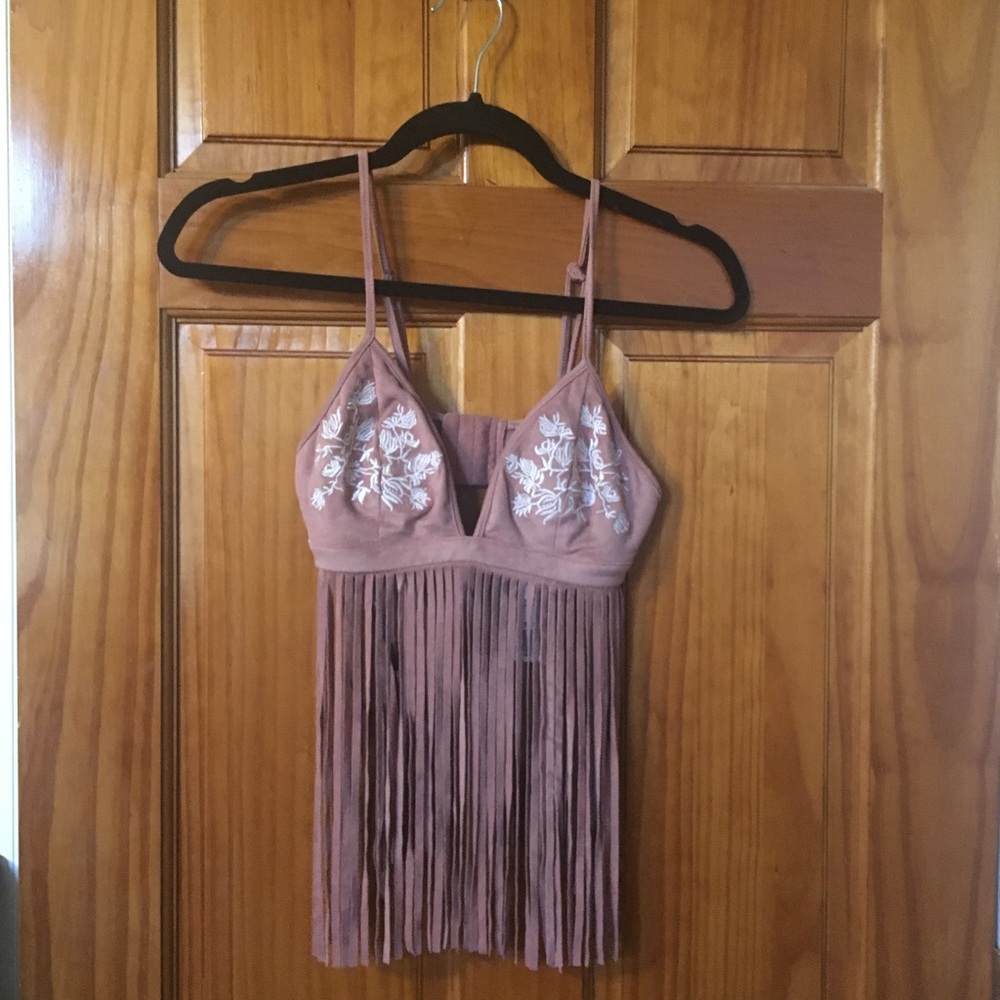 Pink bralette top